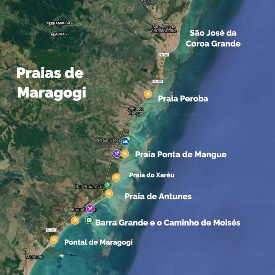 Casa Aconchegante Na Praia De Peroba Maragogi Eksteriør bilde